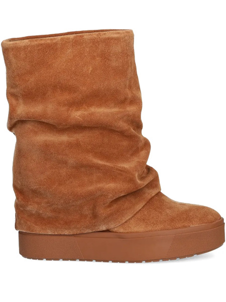  Guess Usa Draped Ankle Boots - Brown 