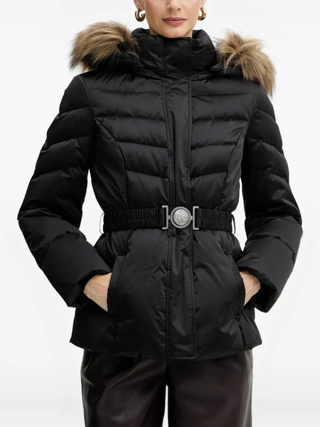  Guess Usa Elasticated-belt Jacket - Black 