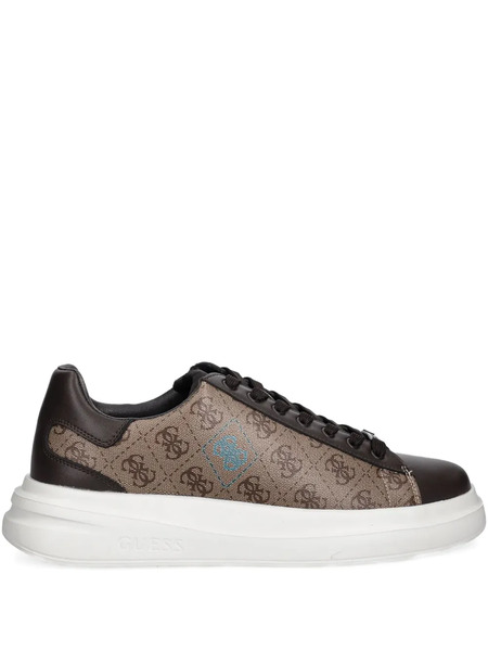  Guess Usa Elba Monogram-pattern Sneakers - Brown 
