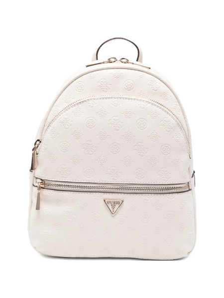  Guess Usa Embossed-logo Backpack - Neutrals 