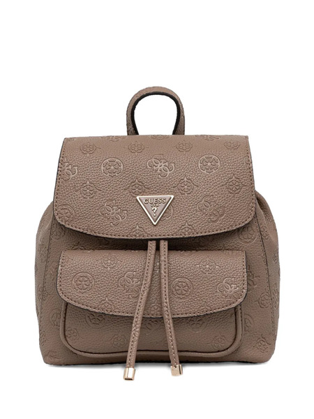  Guess Usa Embossed Triangle Backpack - Neutrals 