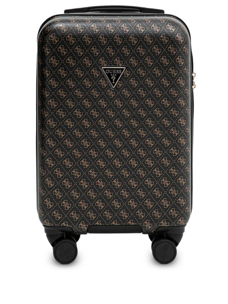  Guess Usa Jesco Monogram Suitcase - Black 