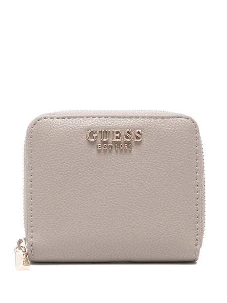  Guess Usa Logo-plaque Wallet - Grey 