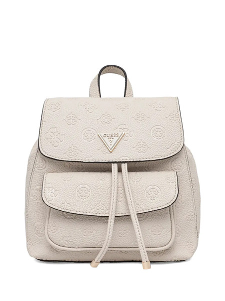  Guess Usa Mini Cresidia 4g Chain-detail Backpack - Neutrals 