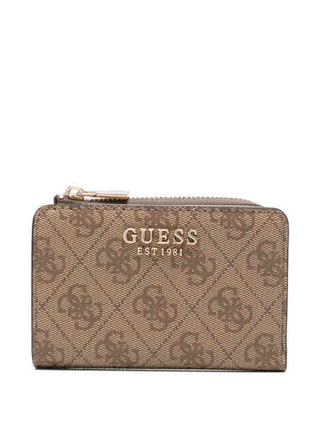  Guess Usa Monogram-pattern Wallet - Brown 