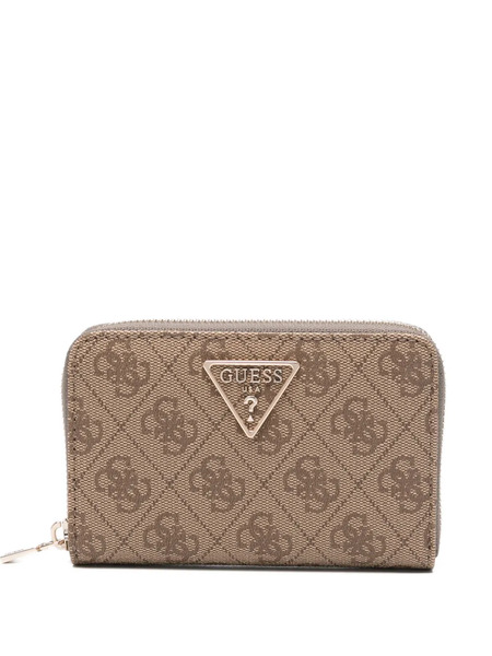  Guess Usa Monogram-pattern Wallet - Brown 