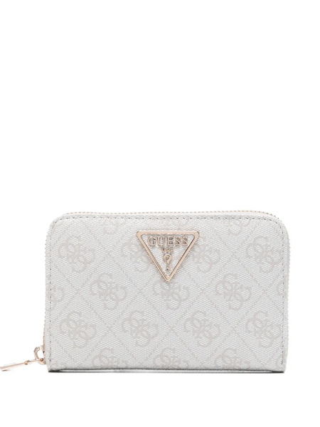  Guess Usa Monogram-pattern Wallet - Grey 