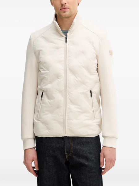  Guess Usa Quilted Zip Jacket - Neutrals 