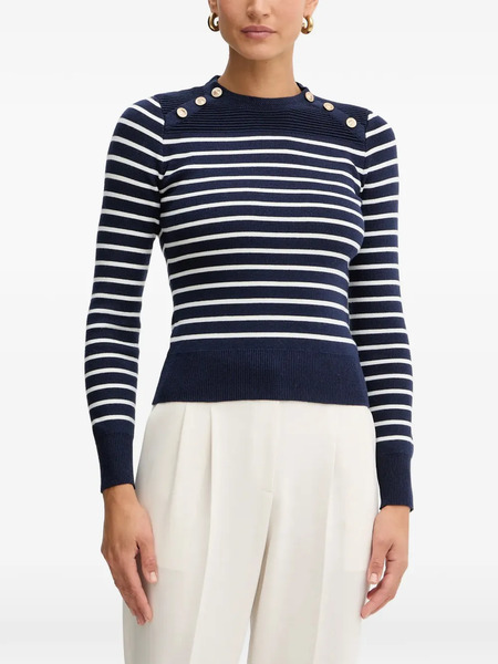  Guess Usa Striped-pattern Sweater - Blue 