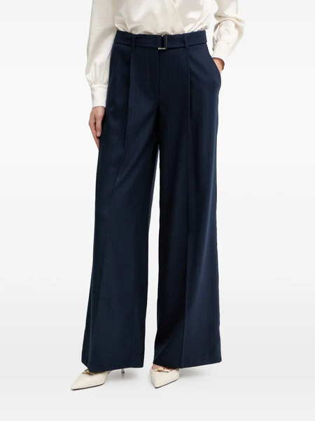  Guess Usa Striped-pattern Trousers - Blue 