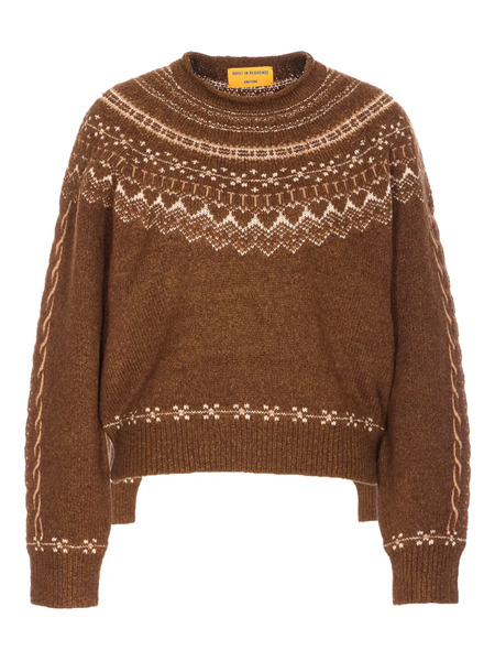  Guest In Residence Cloud Chalet Patterned Sweater - Brown 