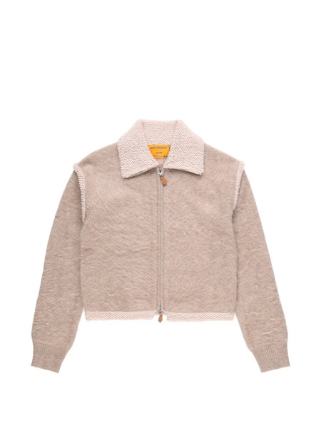  Guest In Residence Collar Zip Jacket - Neutrals 