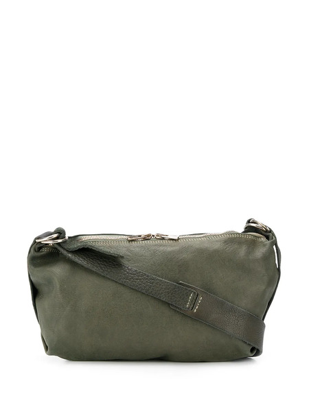  Guidi Cracked-effect Shoulder Bag - Green 