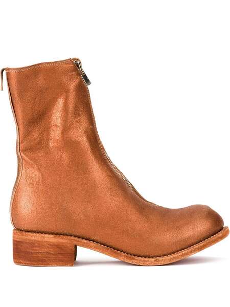  Guidi Front Zipped Boots - Yellow 