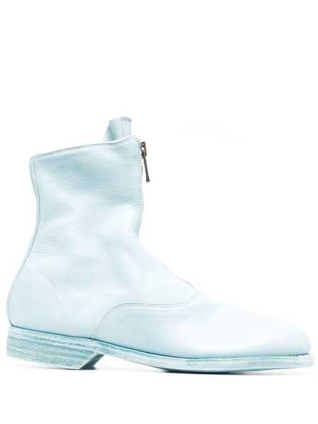  Guidi Leather Zipped Boots - Blue 