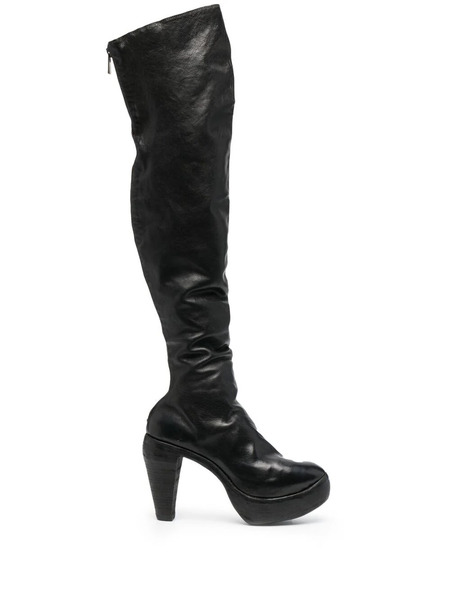  Guidi Over-the-knee Leather Boots - Black 