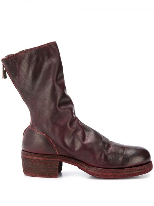  Guidi Worn Effect Boots - Brown 