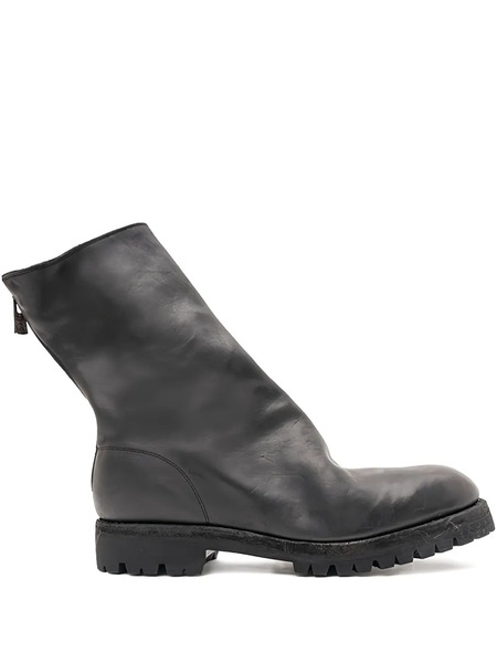  Guidi Zip Biker Boots - Black 