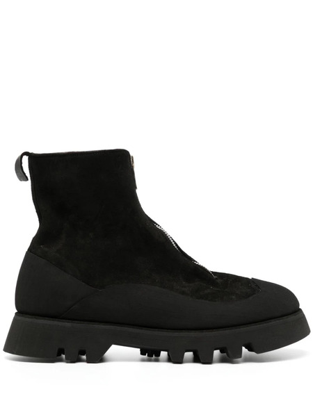  Guidi Zip-fastened Leather Boots - Black 