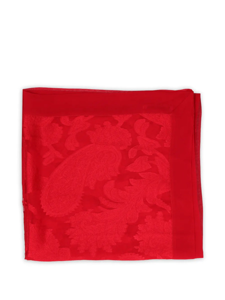  Guy Laroche Pre-owned Patterned Silk Scarf - Red 
