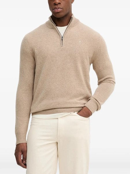  Hackett Elbow-patch Sweater - Neutrals 