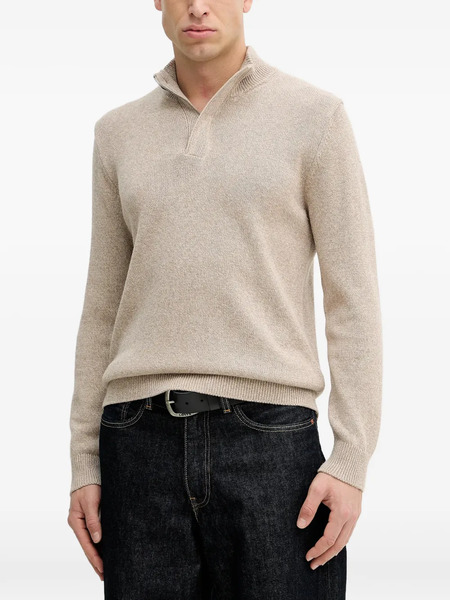  Hackett Half-zip Sweater - Neutrals 
