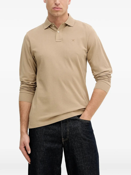  Hackett Long-sleeve Polo Shirt - Neutrals 