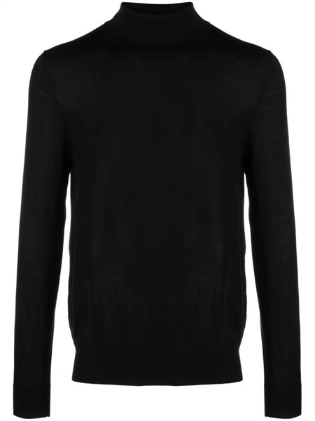  Hackett Roll-neck Wool-blend Jumper - Black 