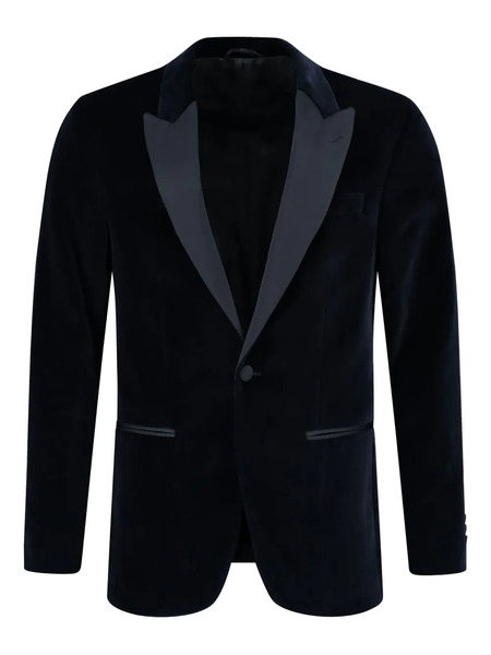  Hackett Satin-trim Blazer - Blue 