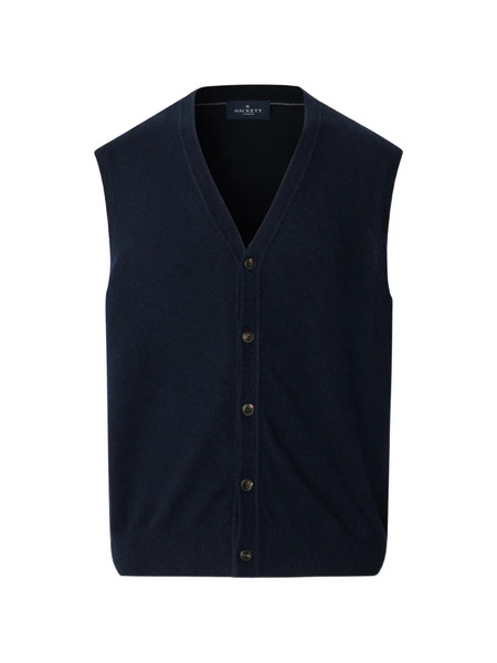  Hackett V-neck Buttoned Waistcoat - Blue 