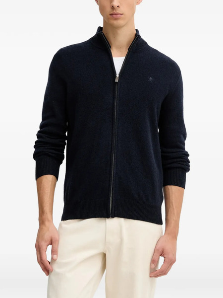  Hackett Zip-up Cardigan - Blue 