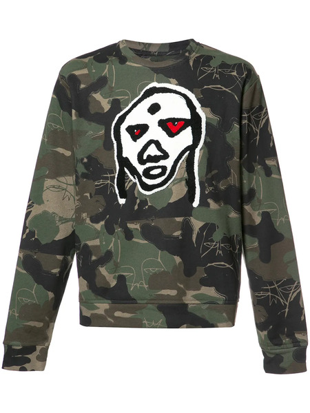  Haculla Camouflage Print Sweatshirt - Green 