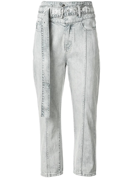  Haculla Cropped High Waisted Jeans - Blue 