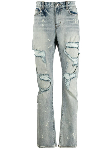  Haculla Distressed Slim Fit Jeans - Blue 