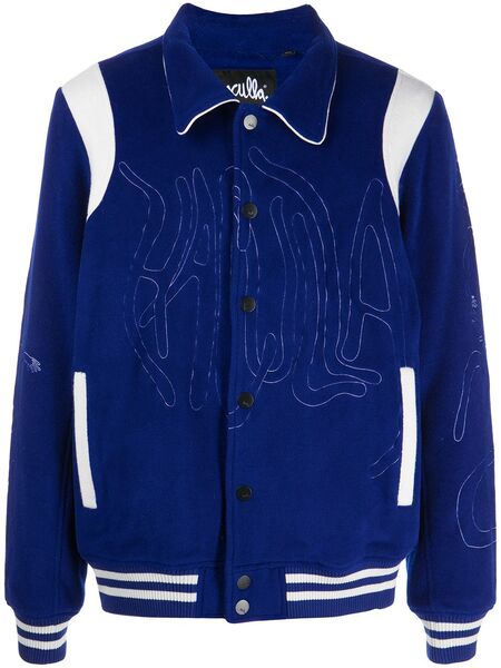  Haculla Embroidered-logo Shirt Jacket - Blue 