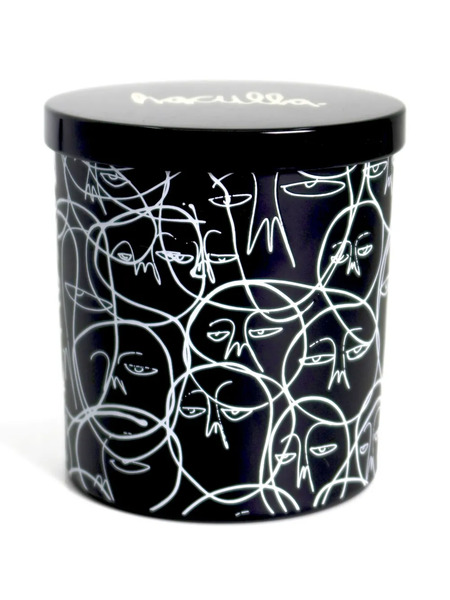  Haculla Graphic Face-print Candle - Black 