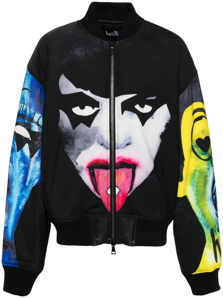  Haculla Graphic-print Bomber Jacket - Black 