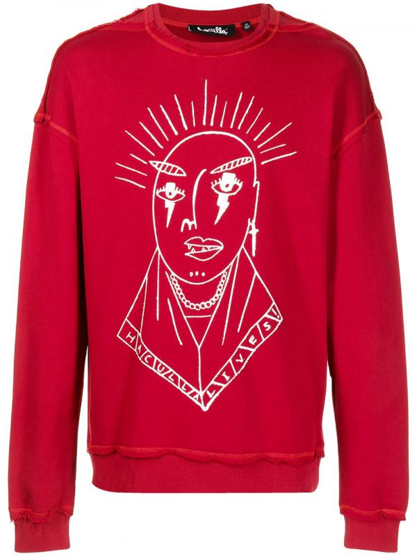  Haculla Logo-print Jumper - Red 