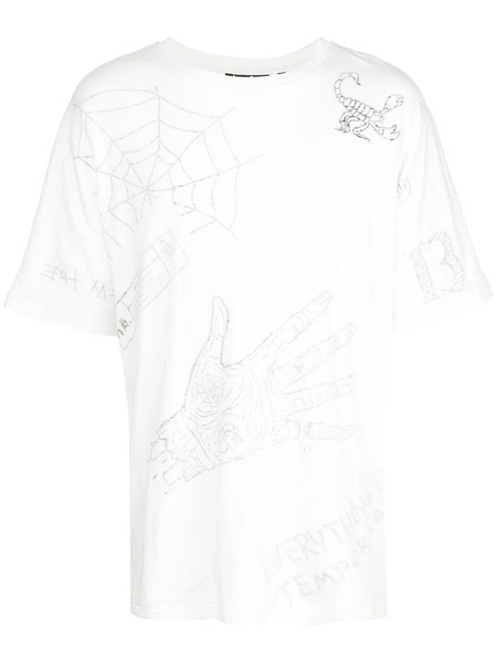  Haculla Mixed Mania Oversized T-shirt - White 
