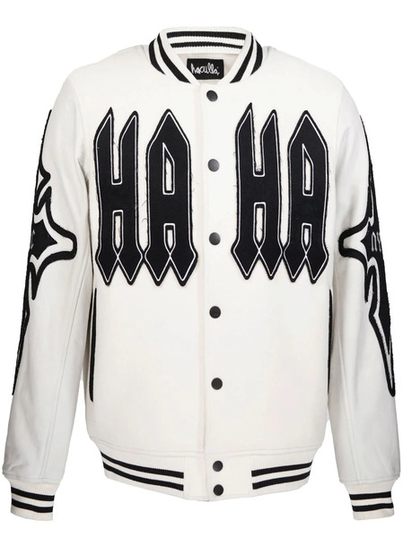  Haculla Praising Logo-appliqué Jacket - White 
