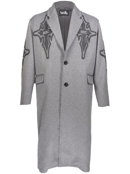  Haculla Praising Wool Single-breasted Coat - Grey 