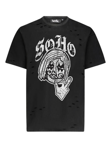  Haculla Soho Distressed T-shirt - Black 