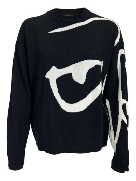  Haculla The Face Cotton Sweater - Black 