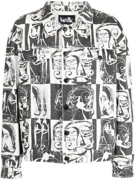  Haculla This Is Chess Denim Jacket - Black 