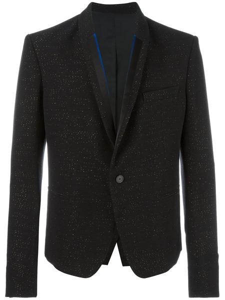  Haider Ackermann Glitter Effect Boxy Blazer - Black 