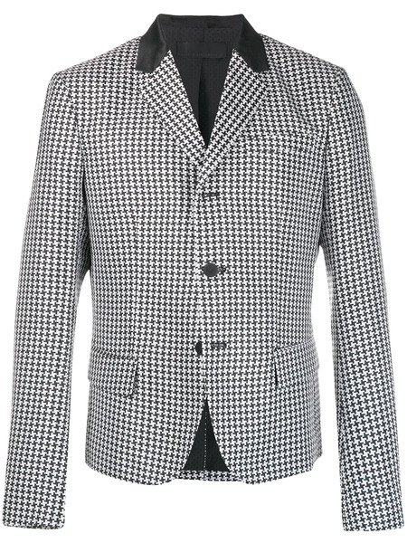  Haider Ackermann Houndstooth Button Jacket - Black 