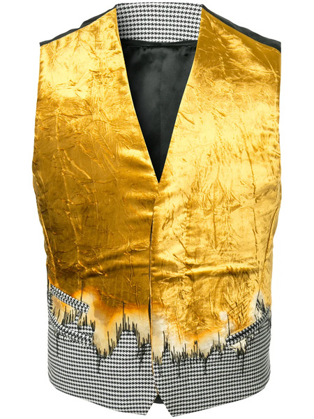 Haider Ackermann Reconstructed Gradient Gilet - Yellow 