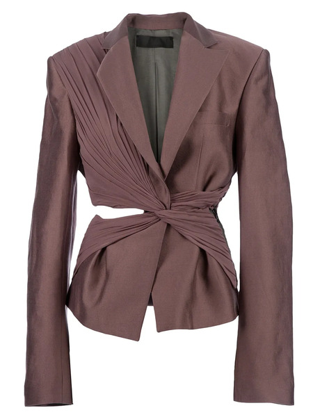  Haider Ackermann Twist Detailed Jacket - Pink 