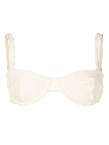 Haight Underwire-cup Ribbed Bikini Top - White 