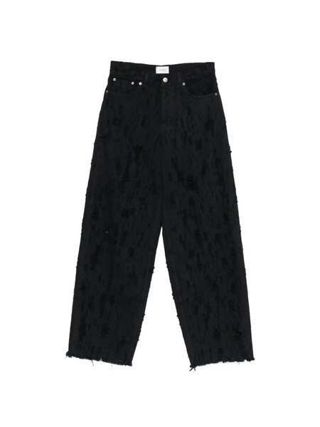  Haikure Bethany Bull Destroyed-effect Jeans - Black 